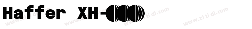 Haffer XH字体转换